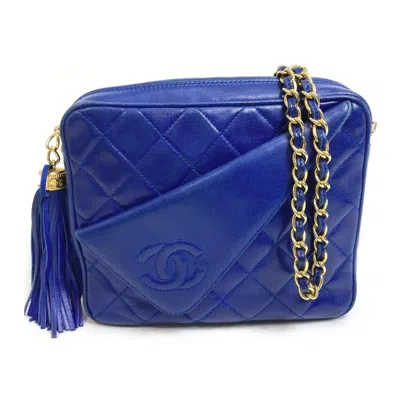 Pre-owned Chanel Blue Leather Shoulder Bag ()