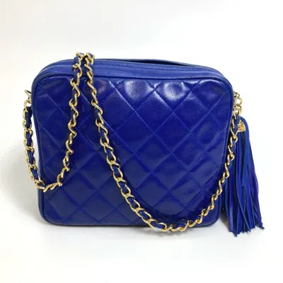 Pre-owned Chanel Blue Leather Shoulder Bag ()
