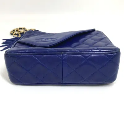 Pre-owned Chanel Blue Leather Shoulder Bag ()
