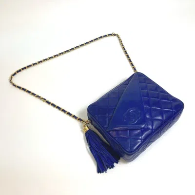 Pre-owned Chanel Blue Leather Shoulder Bag ()