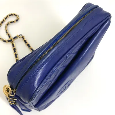 Pre-owned Chanel Blue Leather Shoulder Bag ()
