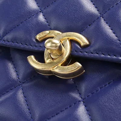 Pre-owned Chanel Blue Leather Shoulder Bag ()
