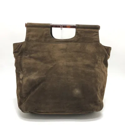 Pre-owned Chanel Brown Suede Tote Bag ()