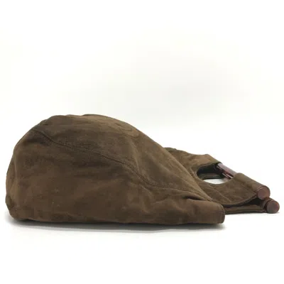 Pre-owned Chanel Brown Suede Tote Bag ()