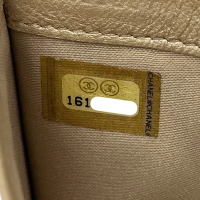 Pre-owned Chanel Camellia Blue Leather Long Wallet (bi-fold) ()