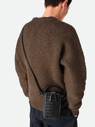 Bottega Veneta Getaway Phone Pouch In Black