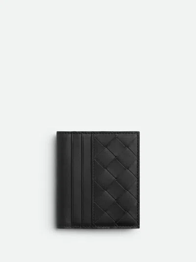 Bottega Veneta Intrecciato Bill Wallet In Brown