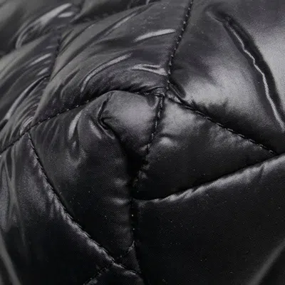 Pre-owned Chanel Coco Cocoon Black Nylon Leather Tote Bag ()