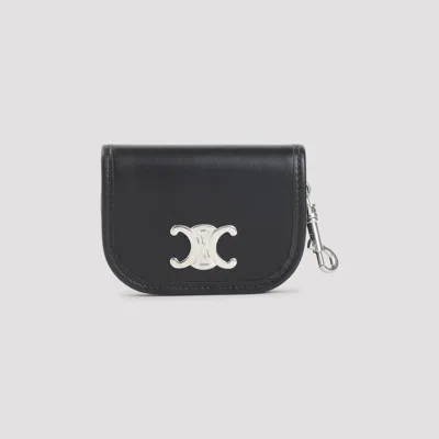 Celine Nano Besace Triomphe Keyring In Brown