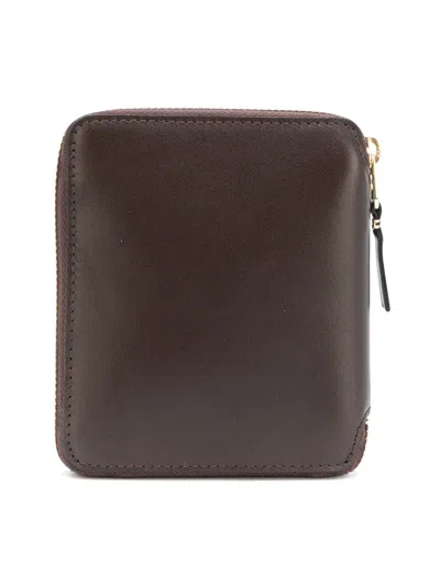 Comme Des Garçons Classic Leather Line Wallet In Brown