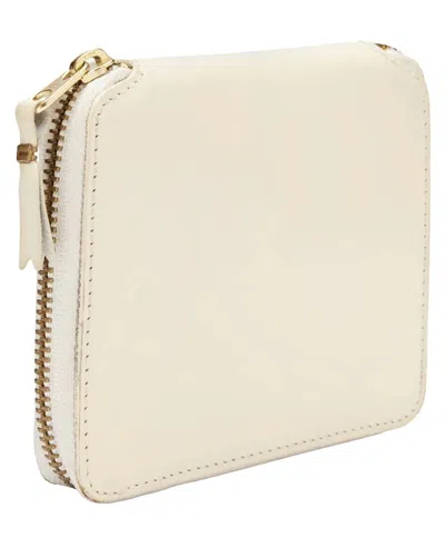 Comme Des Garçons Wallet Classic Leather Line Wallet In White