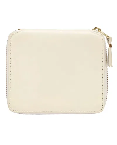 Comme Des Garçons Wallet Classic Leather Line Wallet In White