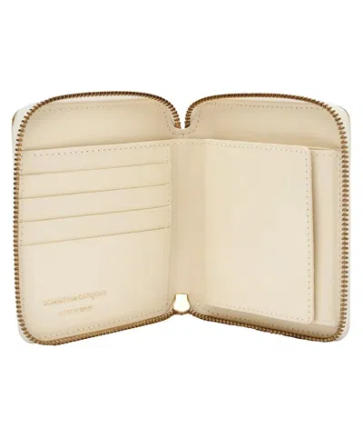 Comme Des Garçons Wallet Classic Leather Line Wallet In White