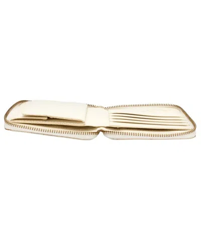 Comme Des Garçons Wallet Classic Leather Line Wallet In White