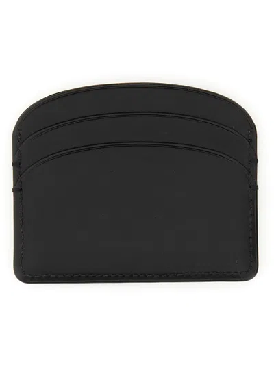 Apc A.p.c. Demi Lune Card Holder In Black