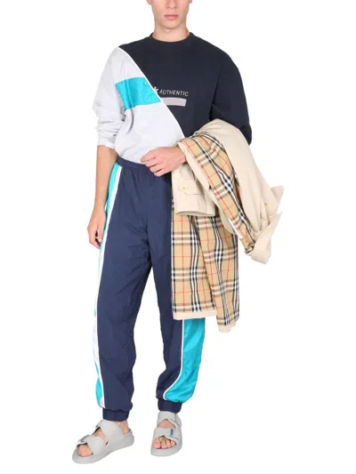 1/off Crew Neck Sweatshirt Unisex In Blue