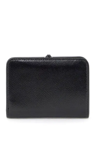 Marc Jacobs Black Leather Mini The Utility Snapshot Dtm Wallet In Brown