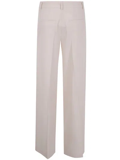 Blugirl Flanel Stretch Wide Leg Trousers In Neutral