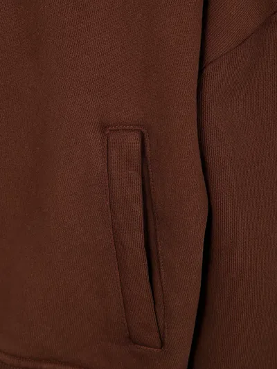 Entire Studios "eternal" Zip Sweatshirt In Brown
