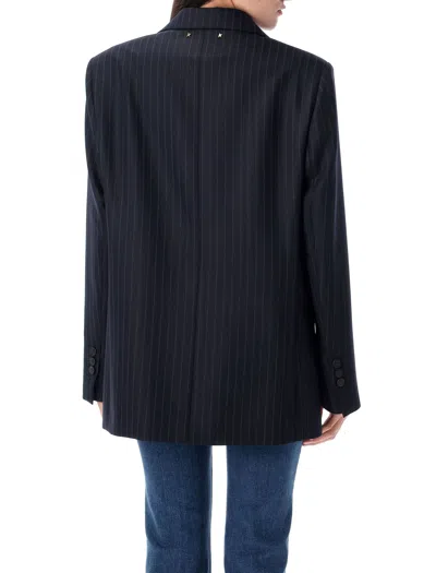 Golden Goose Wool Oversized Jacket In Blue