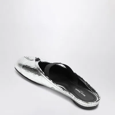 Maison Margiela Mule Tabi Broken Mirror Silver In Silver