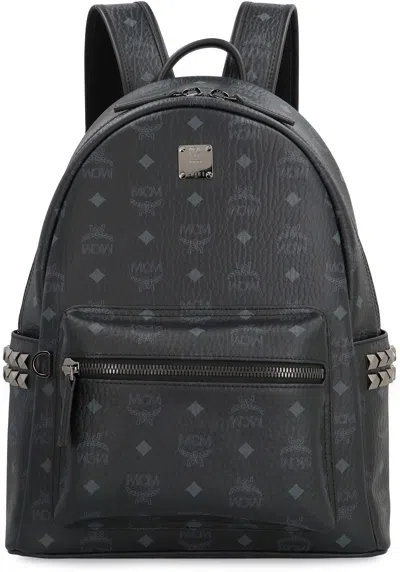 Mcm Visetos Stark Side Studs Backpack In Black