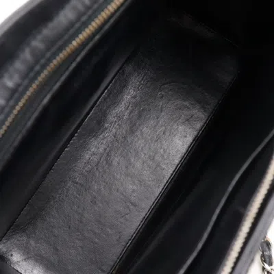 Pre-owned Chanel Matelasse Black Grained Calfskin Tote Bag ()