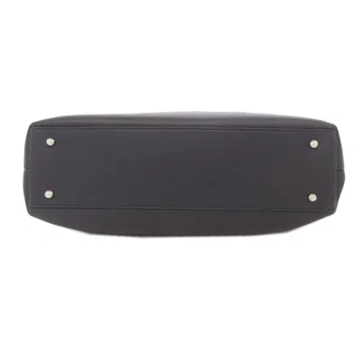 Pre-owned Chanel Matelasse Black Leather Tote Bag ()