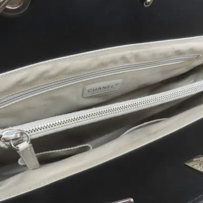 Pre-owned Chanel Matelasse Black Leather Tote Bag ()