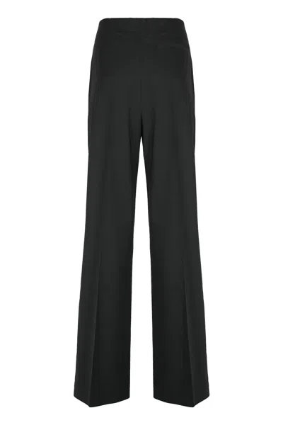 Alberta Ferretti Alberta Ferreti Wool Trousers In Black