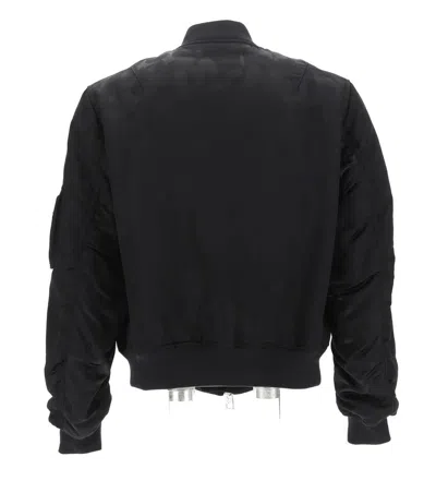 Alexander Mcqueen Graffiti Bomber Jacket In Black
