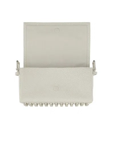 Alexander Wang Ricco Medium Flap Bag In White