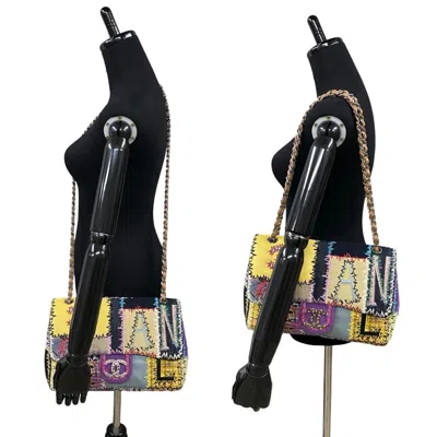 Pre-owned Chanel Multi-color Leather Denim Canvas Shoulder Bag ()