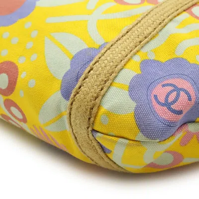 Pre-owned Chanel Multi-color Yellow High Summer Leather Shoulder Bag Tote Bag ()