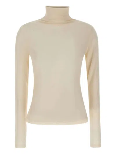 Hugo Boss Boss High-neck Sweater With Long Sleeves In Neutral