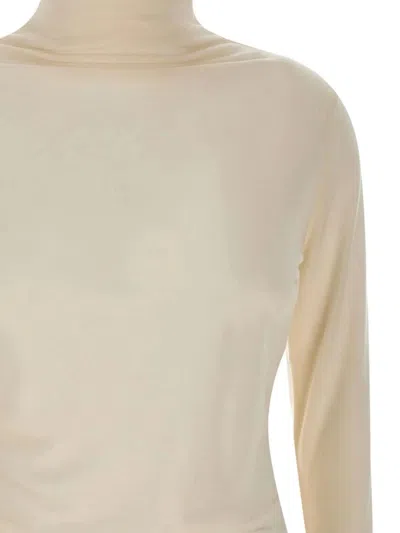 Hugo Boss Boss High-neck Sweater With Long Sleeves In Neutral