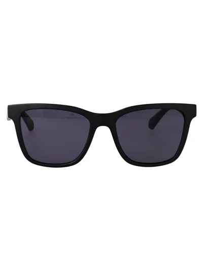 Calvin Klein Jeans Est.1978 Calvin Klein Jeans Black Acetate Sunglasses In Purple