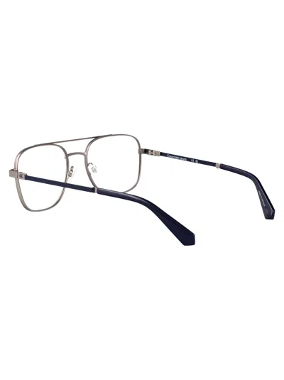 Calvin Klein Jeans Est.1978 Calvin Klein Jeans Matte Light Gunmetal Metal Glasses In Gray