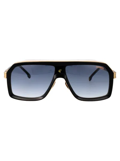 Carrera Black White Acetate Sunglasses In Brown