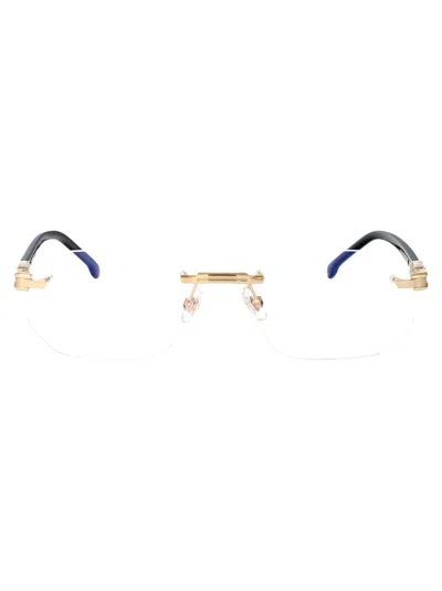 Carrera Gold Black_ Metal Glasses In Blue