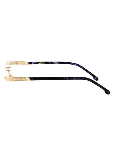 Carrera Gold Blue Metal Glasses In Brown