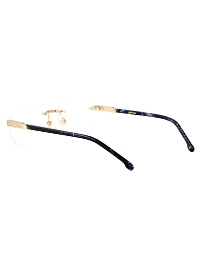 Carrera Gold Blue Metal Glasses In Brown