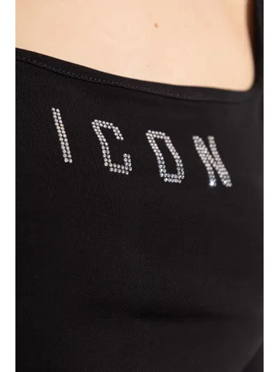 Dsquared2 Women Black Cotton Stretch Suit In Brown