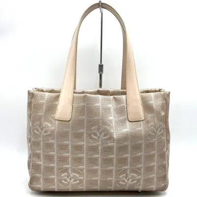 Pre-owned Chanel New Travel Line Pink Nylon Handbag Tote Bag ()