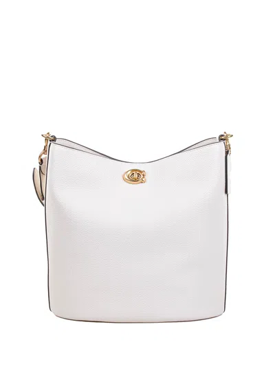 Coach Willow Soft Bucket Bag In White