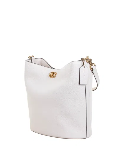 Coach Willow Soft Bucket Bag In White