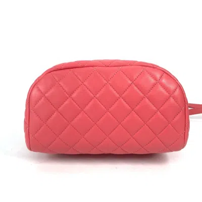 Pre-owned Chanel Pink Leather Backpack ()