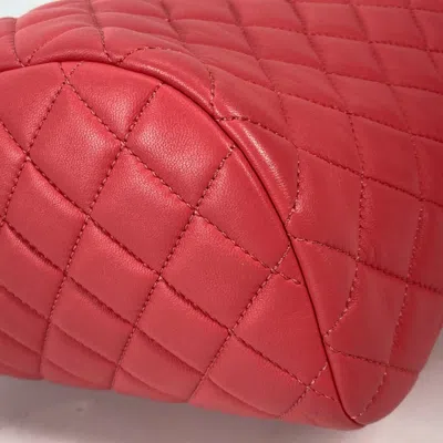 Pre-owned Chanel Pink Leather Backpack ()