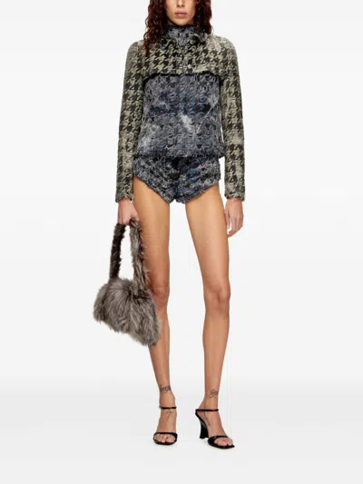 Diesel Multicolor Denim Top In Multi