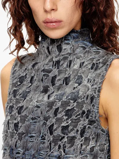 Diesel Multicolor Denim Top In Multi